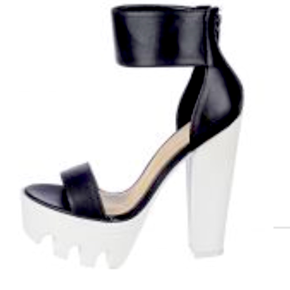 Black & White Platform Heels